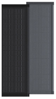 HJT CELLS 95W 100W 105W Resistente a intempéries BIPV Chapas solares pretas Rectangulares Painéis solares de telhado CE Certificado
