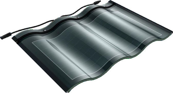 Células CIGS 25w azulejos solares com vidro temperado resistente a intempéries fácil instalação para soluções solares BIPV