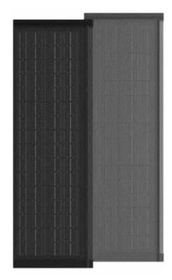 HJT CELLS 80W 90W Resistente a intempéries Vidro Temperado Preto BIPV Chapas Solares Fácil de Instalação Forma retangular listada