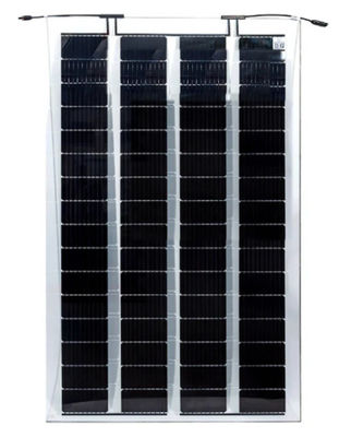 210-220w Edifício de vidro duplo Bipv fotovoltaico integrado 45% Transmissão 4*18 Células solares