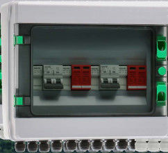 GYPV/2-1 Caixa combinadora de CC 2 em 1 20A/32A Corrente de comutação de saída máxima com interruptor de circuito CC