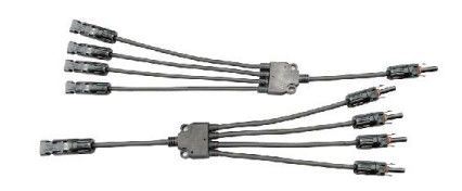 4 a 1 conectores de ramificação solar Y de cobre conservado PV004-4T1 Norma IEC 62852:2014/CE