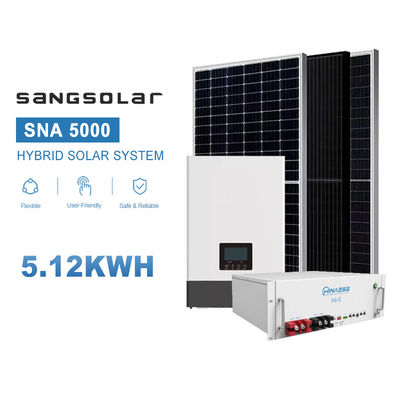 Sangsolar 5kw Off Grid Hybrid Solar Energy System All In One Storage Single Phase Para sistema de energia solar de 5kw