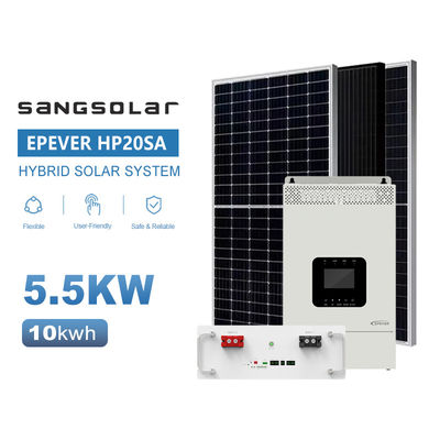 SANG Solar Off Grid Sistema Solar Para Casa 3.5KW 5.5KW 48V 220V 230V Com 5kwh 10kwh 15kwh Bateria de Lítio