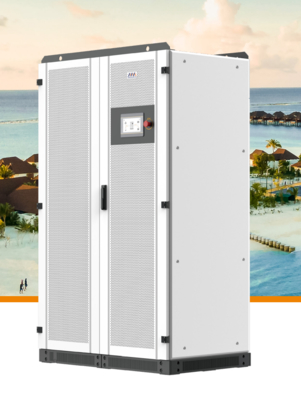Inverter de micro-rede inteligente de 150 kW com capacidade de 165 kVA e Quad MPPT