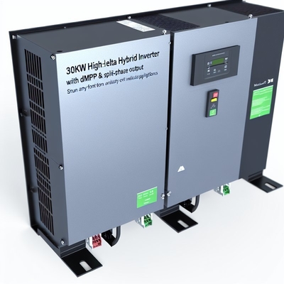 Inversor Híbrido Delta de Alta Tensão 30kW 480V com MPPT Duplo e Saída Bifásica para Aplicações Industriais
