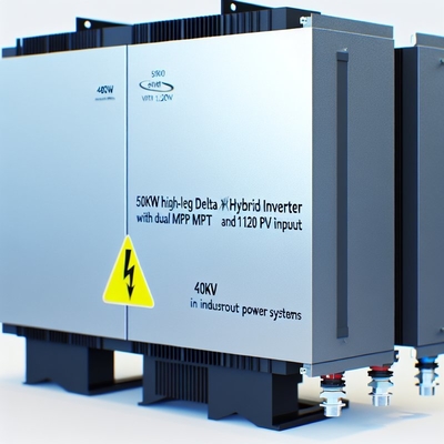 Inversor híbrido delta de alta perna de 50kW 480V com MPPT duplo e entrada PV de 120kW para sistemas de energia industrial