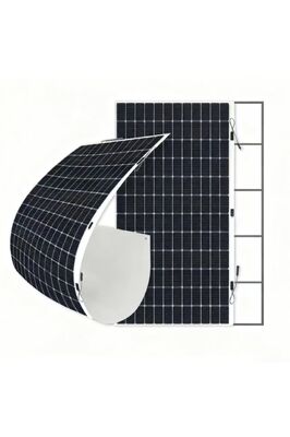 Painel solar semi-flexível 470W - 21,3% de eficiência, 2,7 kg/m2 de peso leve, para aplicações marítimas/RV/fora da rede
