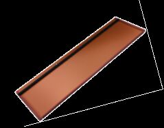 Telha Solar Monocristalina Preta de Tamanho Longo - Painel de Alta Potência de 105W com Eficiência de 188W/m²