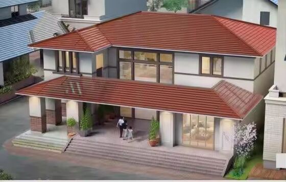 Telha Solar Monocristalina Preta de Tamanho Longo - Painel de Alta Potência de 105W com Eficiência de 188W/m²