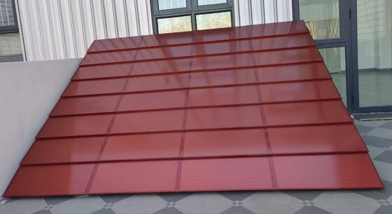 Telha Solar Monocristalina Preta de Tamanho Longo - Painel de Alta Potência de 105W com Eficiência de 188W/m²